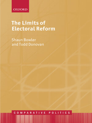 cover image of The Limits of Electoral Reform